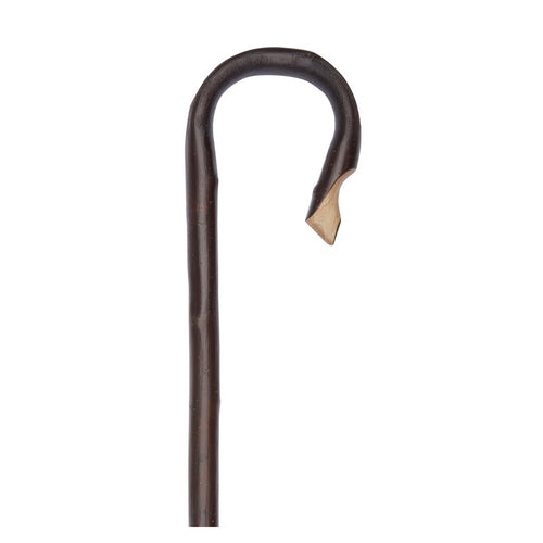 4' 6" Chestnut With Bark Shepherds Crook Handle Stick