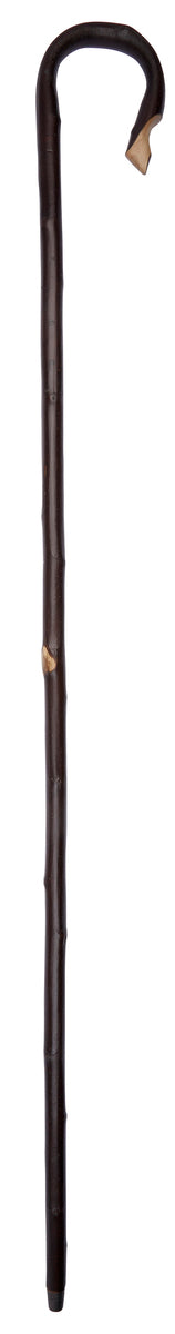 4' 6" Chestnut With Bark Shepherds Crook Handle Stick