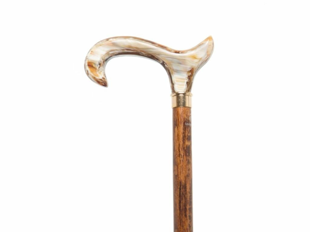 Brown Beech Shaft with a Coffee Acrylic Derby Handle