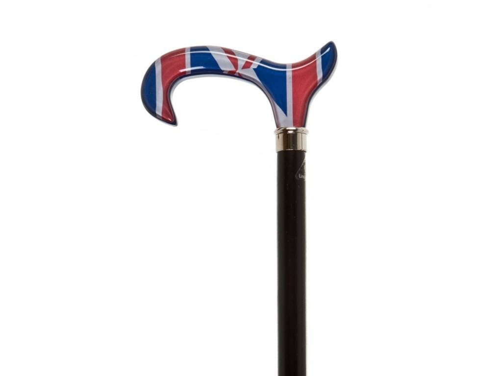 Black Beech Shaft with a Union Jack Acrylic Derby Handle