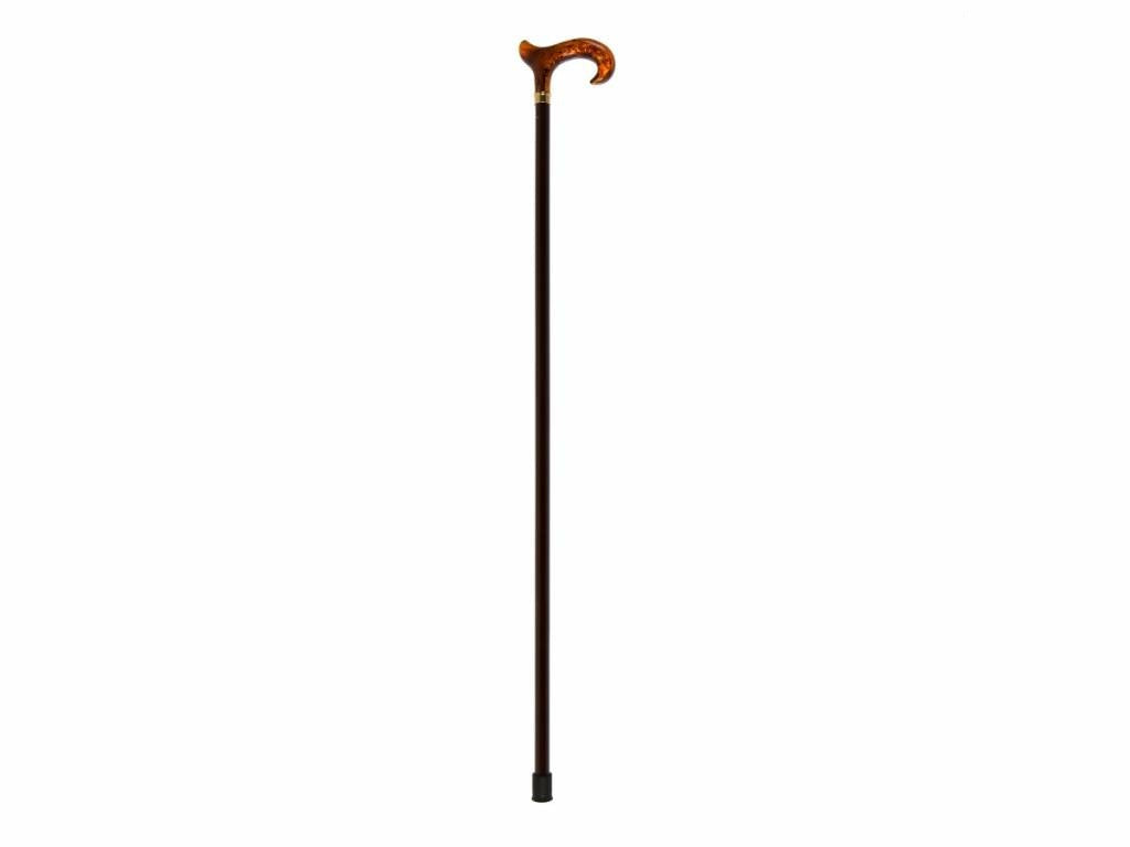 Brown Beech Shaft with Imitation Amber Derby Handle