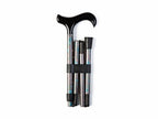 Carbon Fibre Folding Stick - Pearly Flowers (Grey Shaft)
