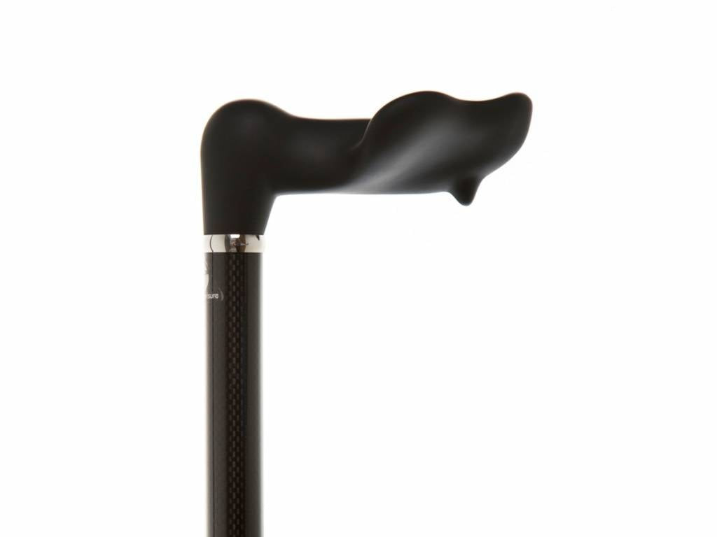 Carbon Fibre Telescopic Black CF Shaft with Ergonomic Soft Grip