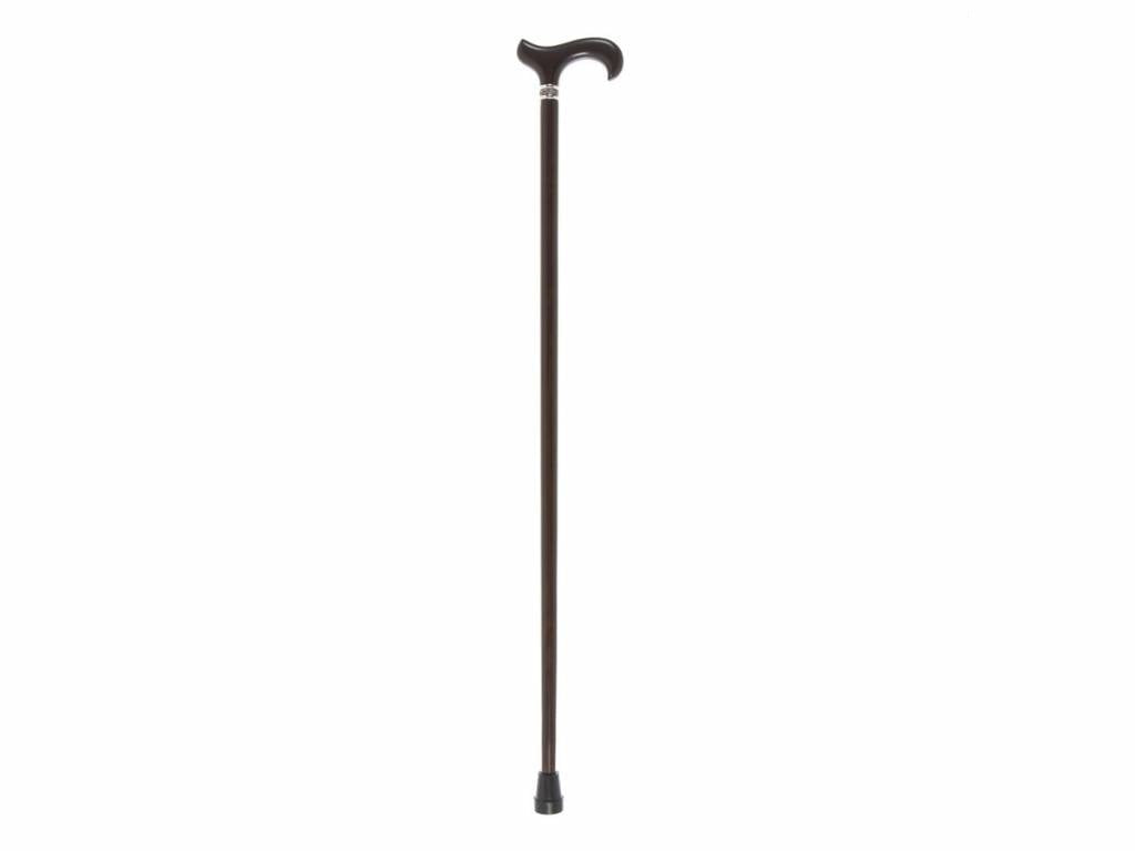 Ebony Shaft with Derby Handle and Rose Pewter Collar