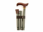 Folding Walking Stick - Green Check