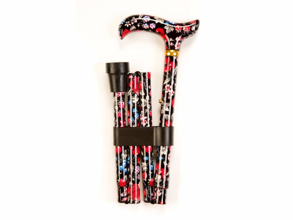 Folding Walking Stick - Summer Fruits