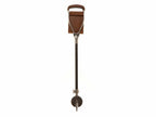 Shooting Stick K66 Black Shaft Wide Seat Brown - Adjustable Height