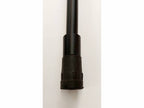 Shooting Stick K66 Black Shaft Wide Seat Brown - Adjustable Height - Rubber Ferrule Foot