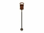 Shooting Stick K66 Black Shaft Wide Seat Brown - Fixed Height Height