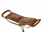 Shooting Stick K66 Black Shaft Wide Seat Brown - Fixed Height Height