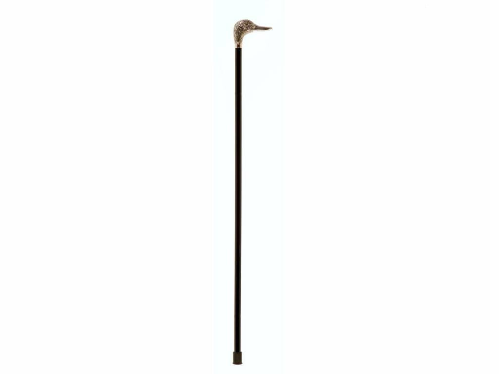 Nickel Plated Duck Head on Black Beech Shaft