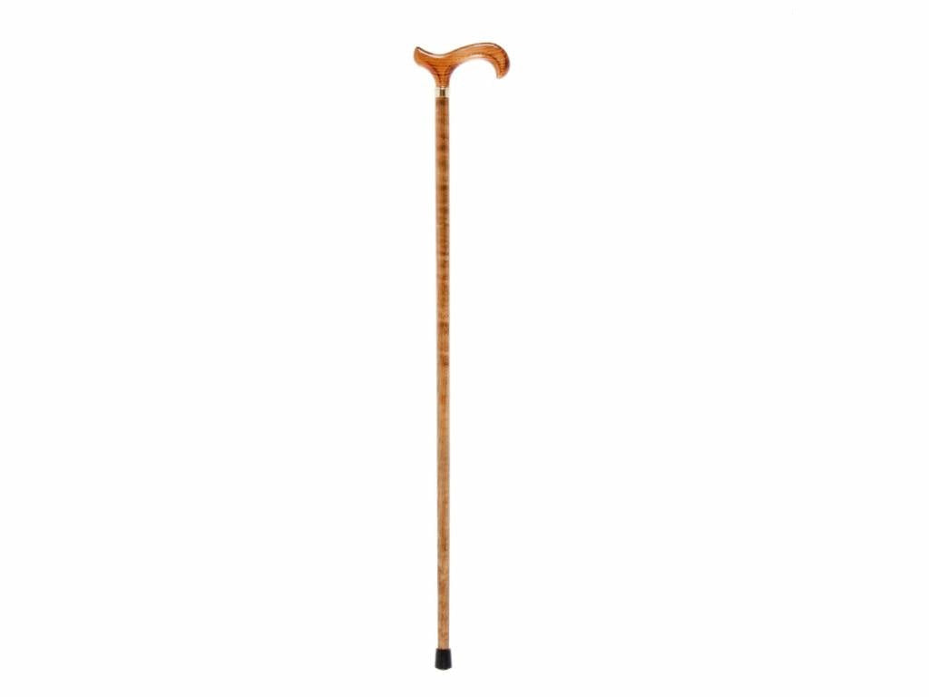 Scorched Beech Shaft with Derby Handle and Brass Collar