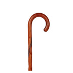 Acacia Swirl Crook Handle Stick