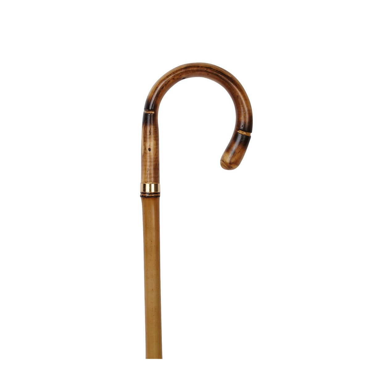 Bamboo Stick With Chestnut Crook Handle