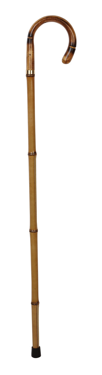 Bamboo Stick With Chestnut Crook Handle