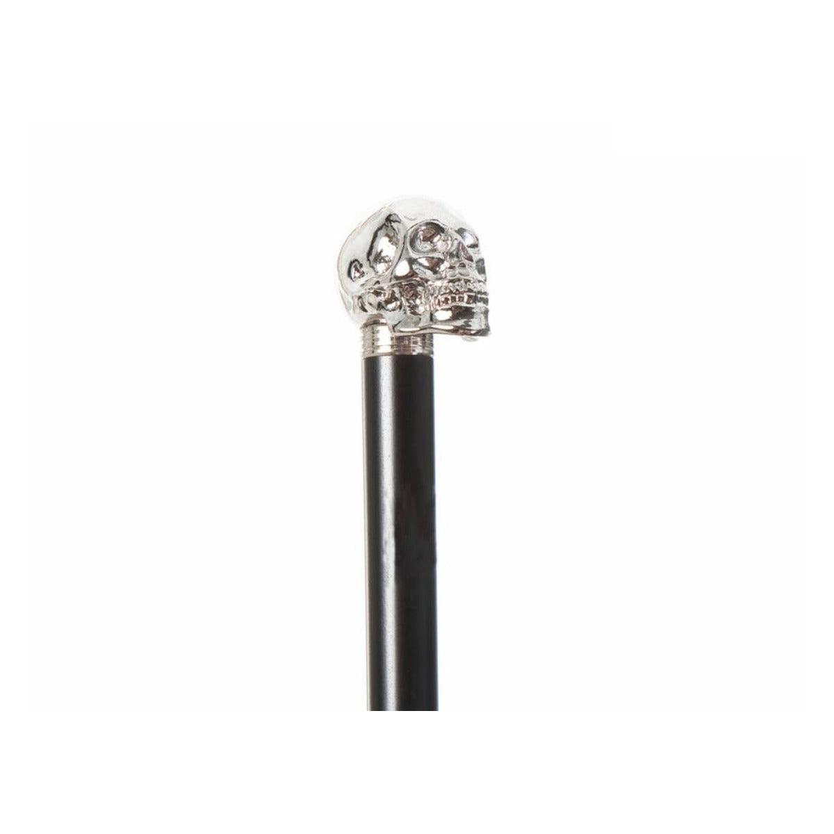 Black Beechwood Shaft with a Nickel Plated Resin Skull