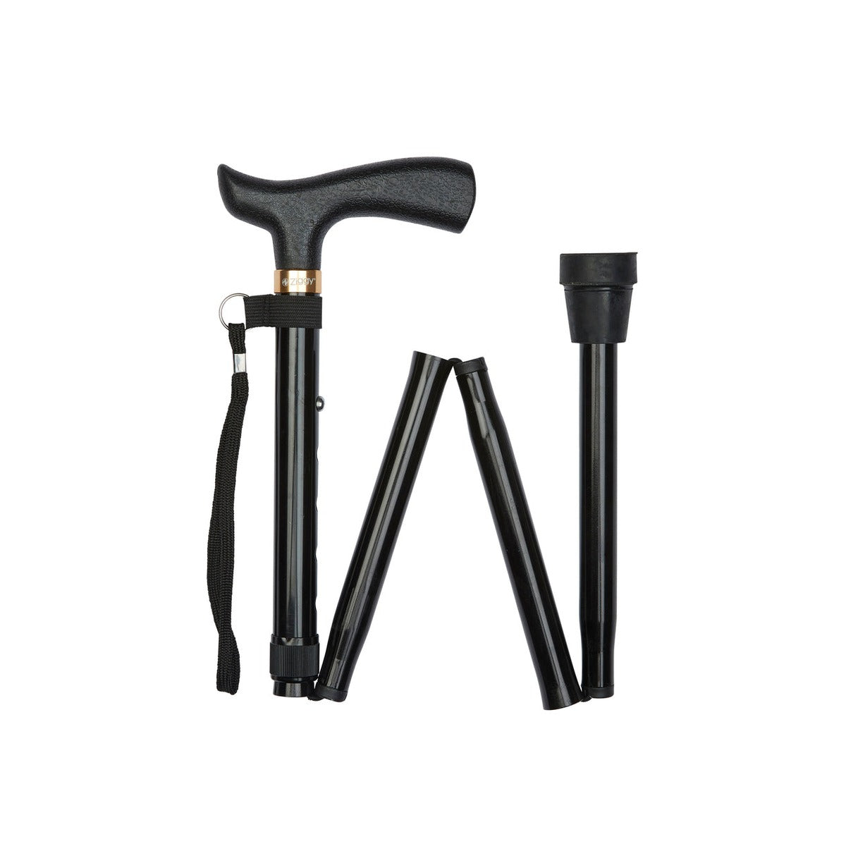 Black Economy Short Folding Stick