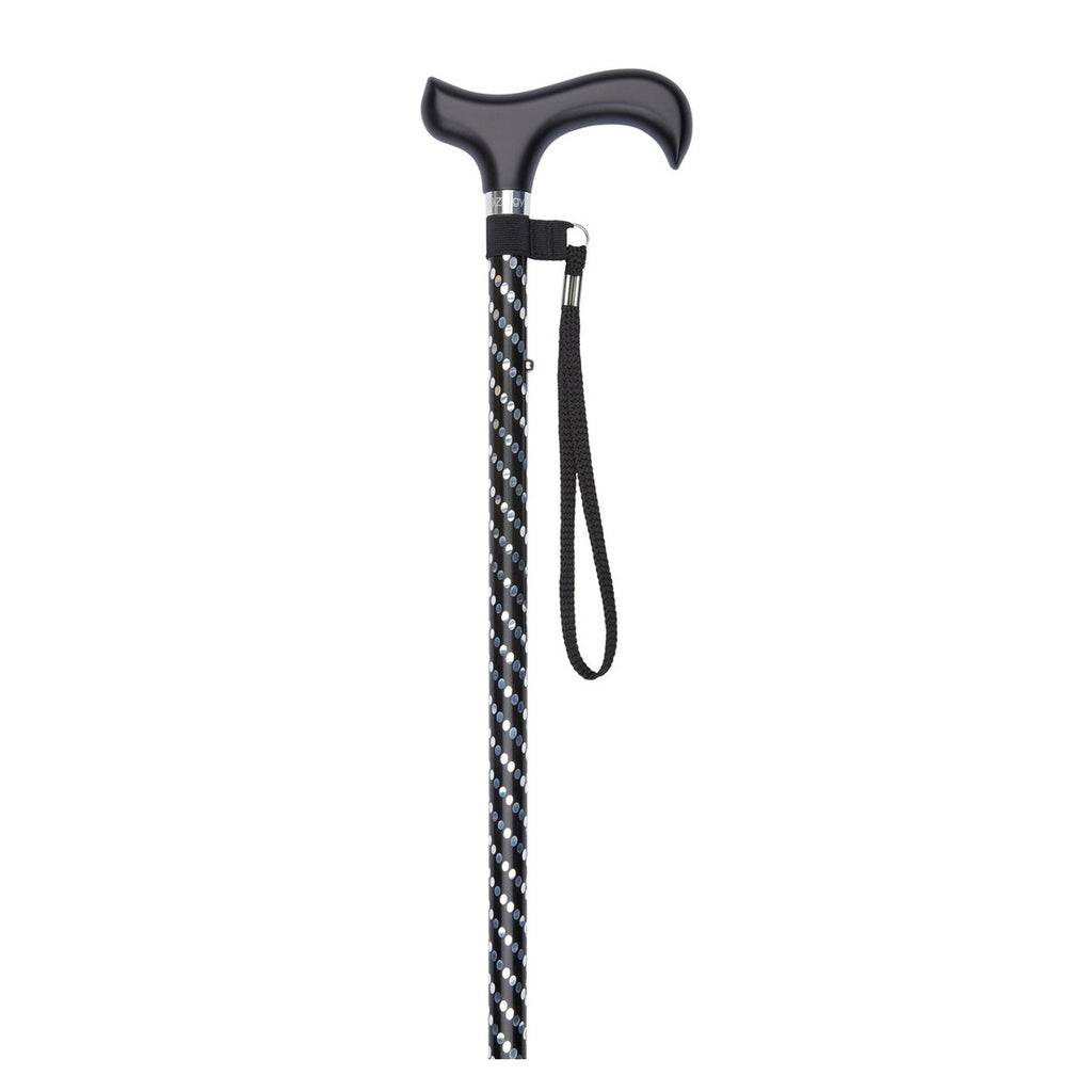 Black Engraved Elegant Adjustable Stick