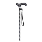 Black Engraved Elegant Adjustable Stick