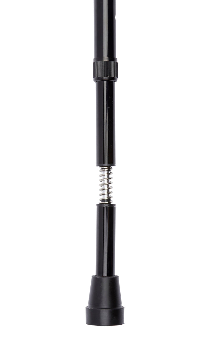 Anatomical Handle Adjustable Stick With Shock Absorber