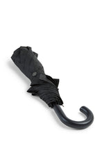 Black Crook Handle Mini Folding Umbrella
