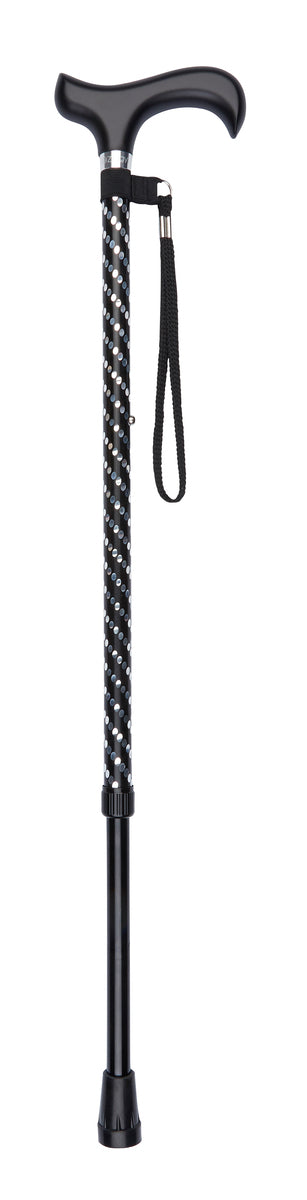 Black Engraved Elegant Adjustable Stick
