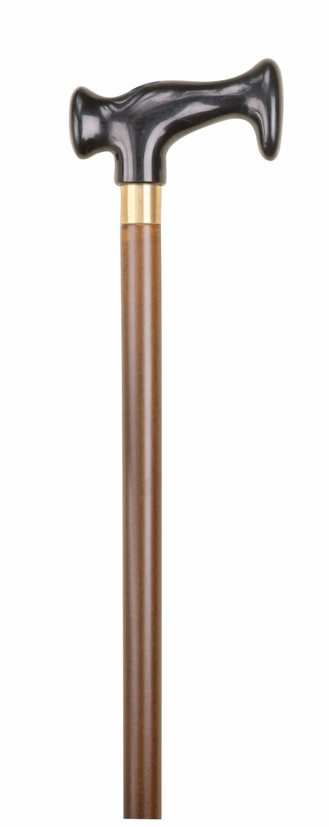 Black Escort Crutch Handle Stick
