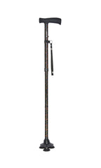 Black Floral Pattern Tribase Folding Stick