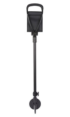 Black Leather Shooting Stick with Black Shaft