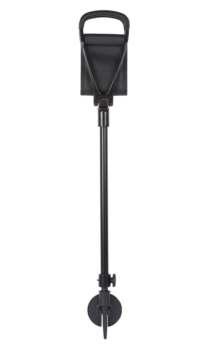Black Leather Shooting Stick with Black Shaft