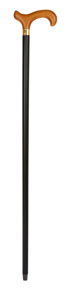 Black & Natural Derby Handle Stick