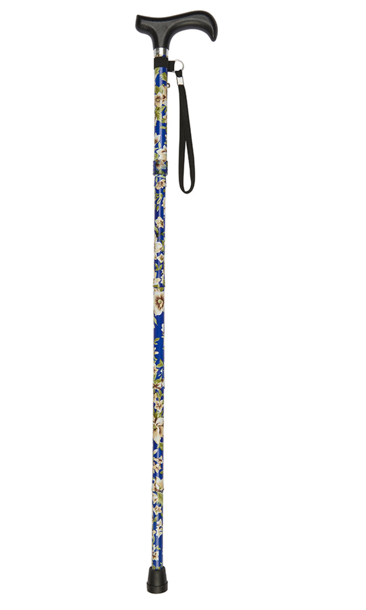 Mini Blue Morris Pattern Folding Stick