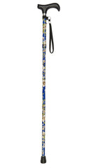 Mini Blue Morris Pattern Folding Stick