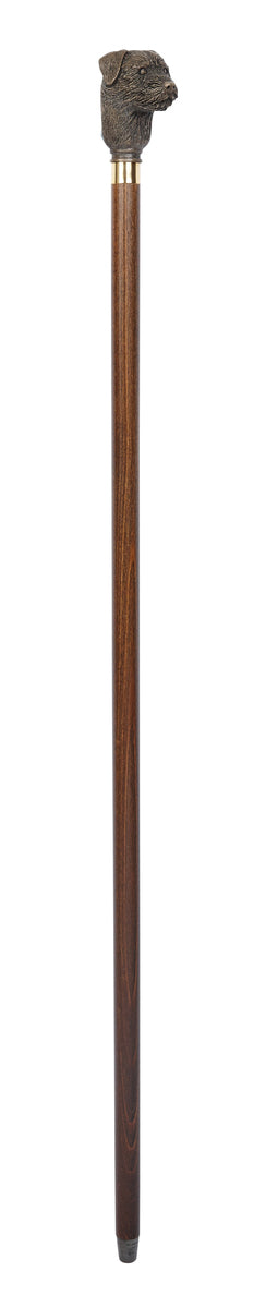 Border Terrier Moulded Top Collectors Stick