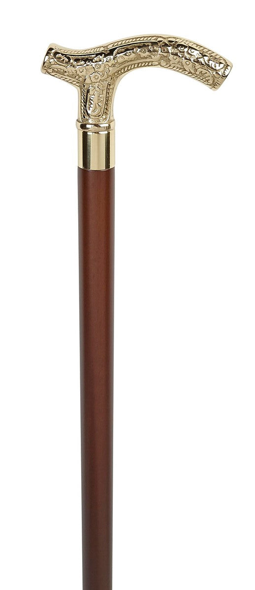 Brass Crutch Handle Collectors Stick