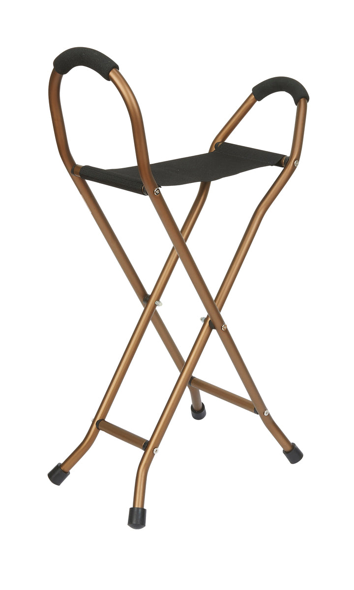 Bronze Canvas Folding Seat Stick