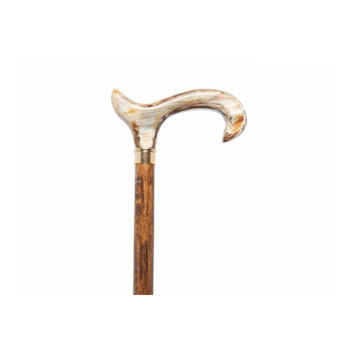 Brown Beech Shaft with a Coffee Acrylic Derby Handle