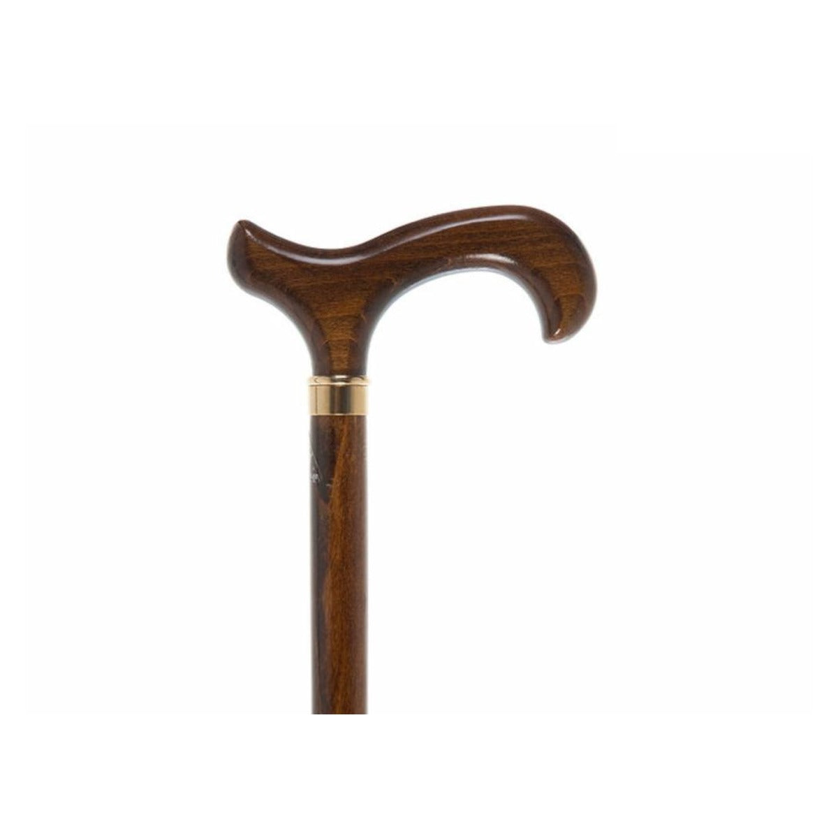 Brown Beech Shaft with Derby Handle Brass Collar