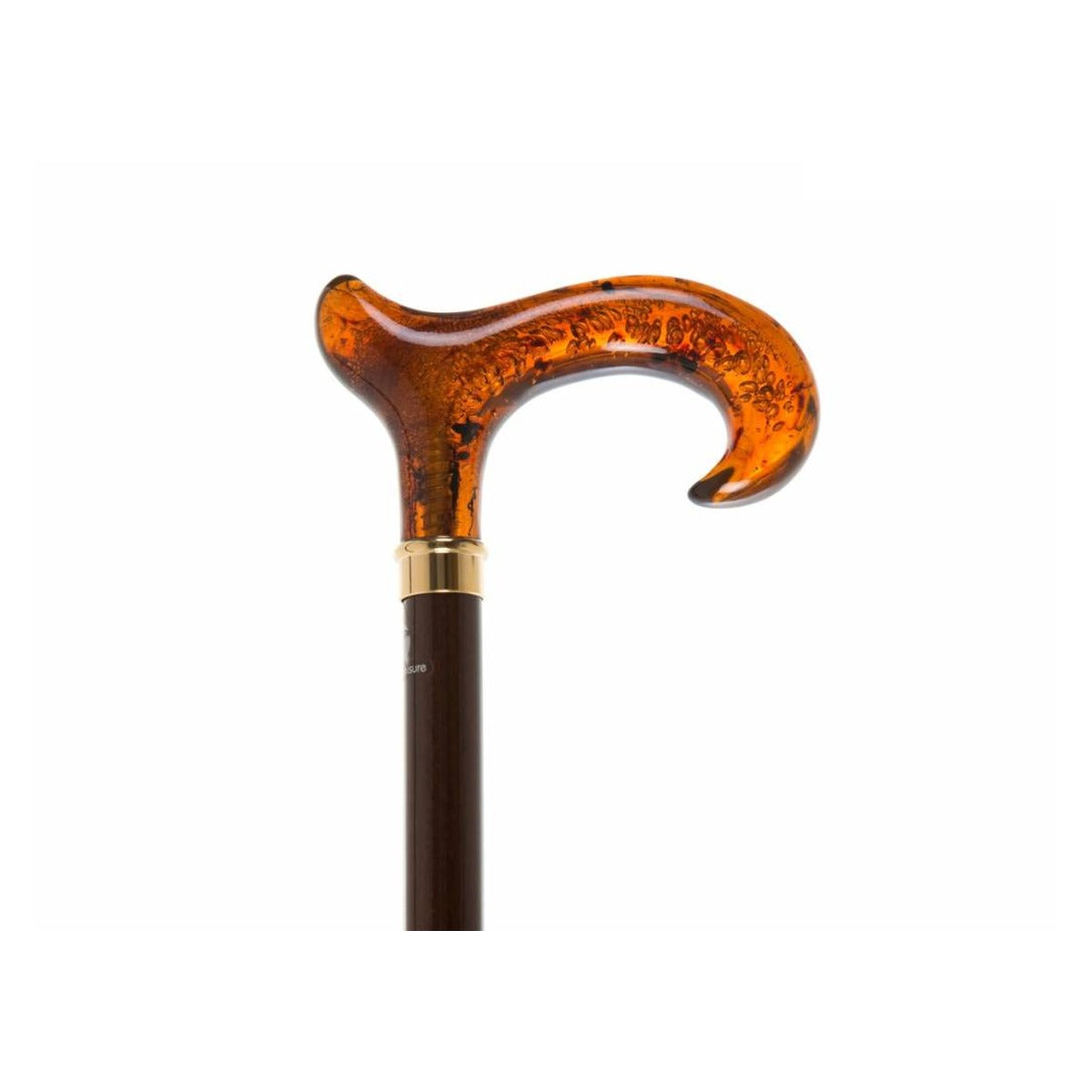 Brown Beech Shaft with Imitation Amber Derby Handle