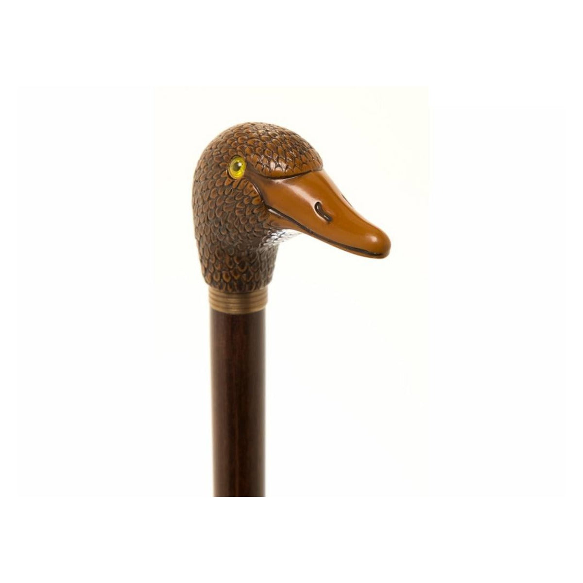Brown Duck Head on Beech Shaft