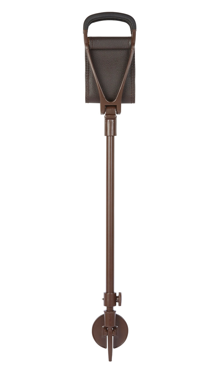 Brown Leather Shooting Stick with Brown Shaft