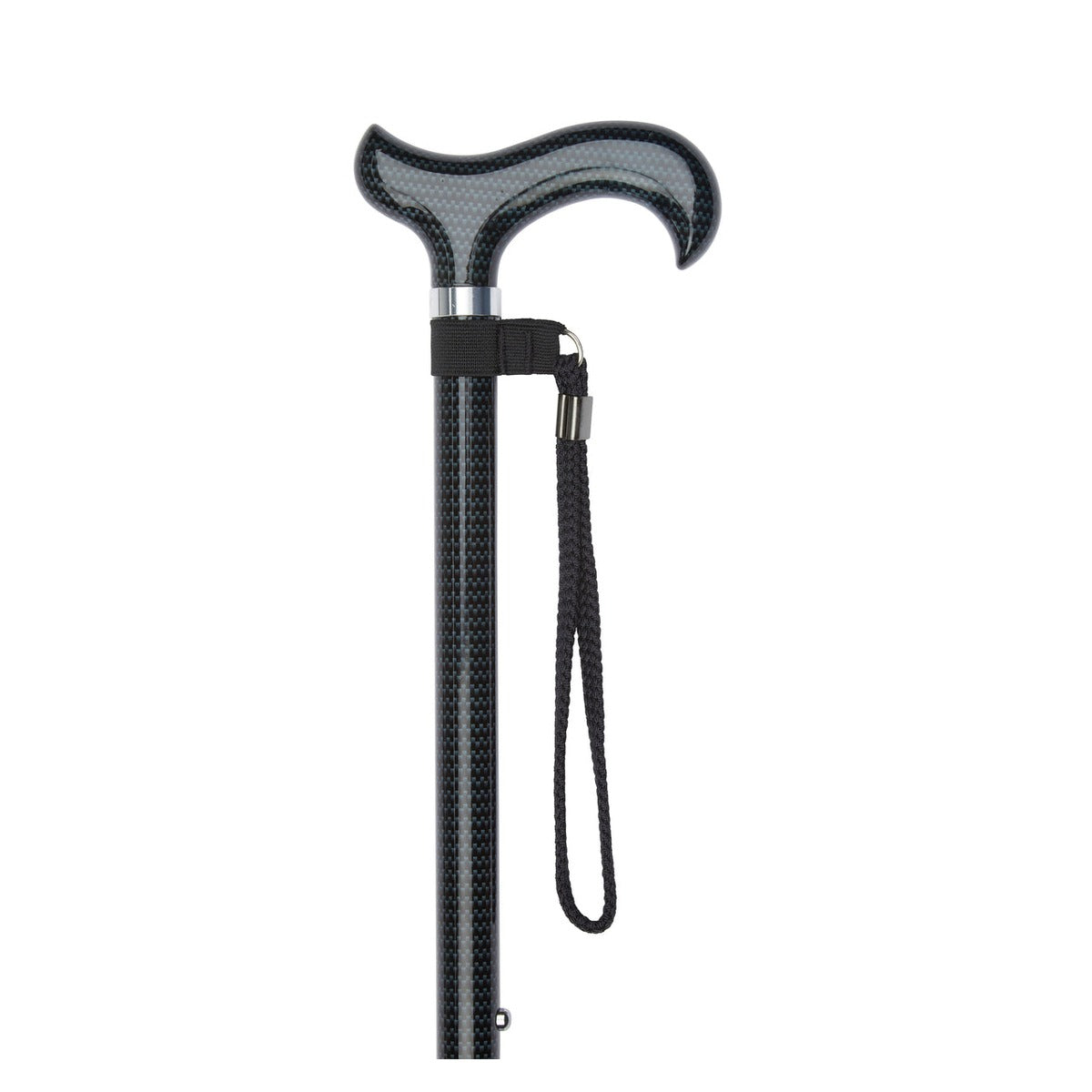 Carbon Effect Pattern Adjustable Stick With Patterned Handle