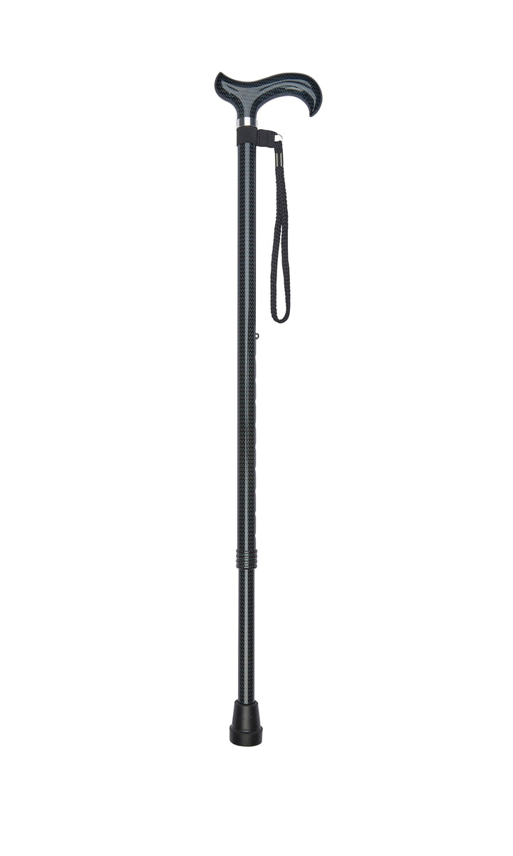 Carbon Effect Pattern Adjustable Stick With Patterned Handle