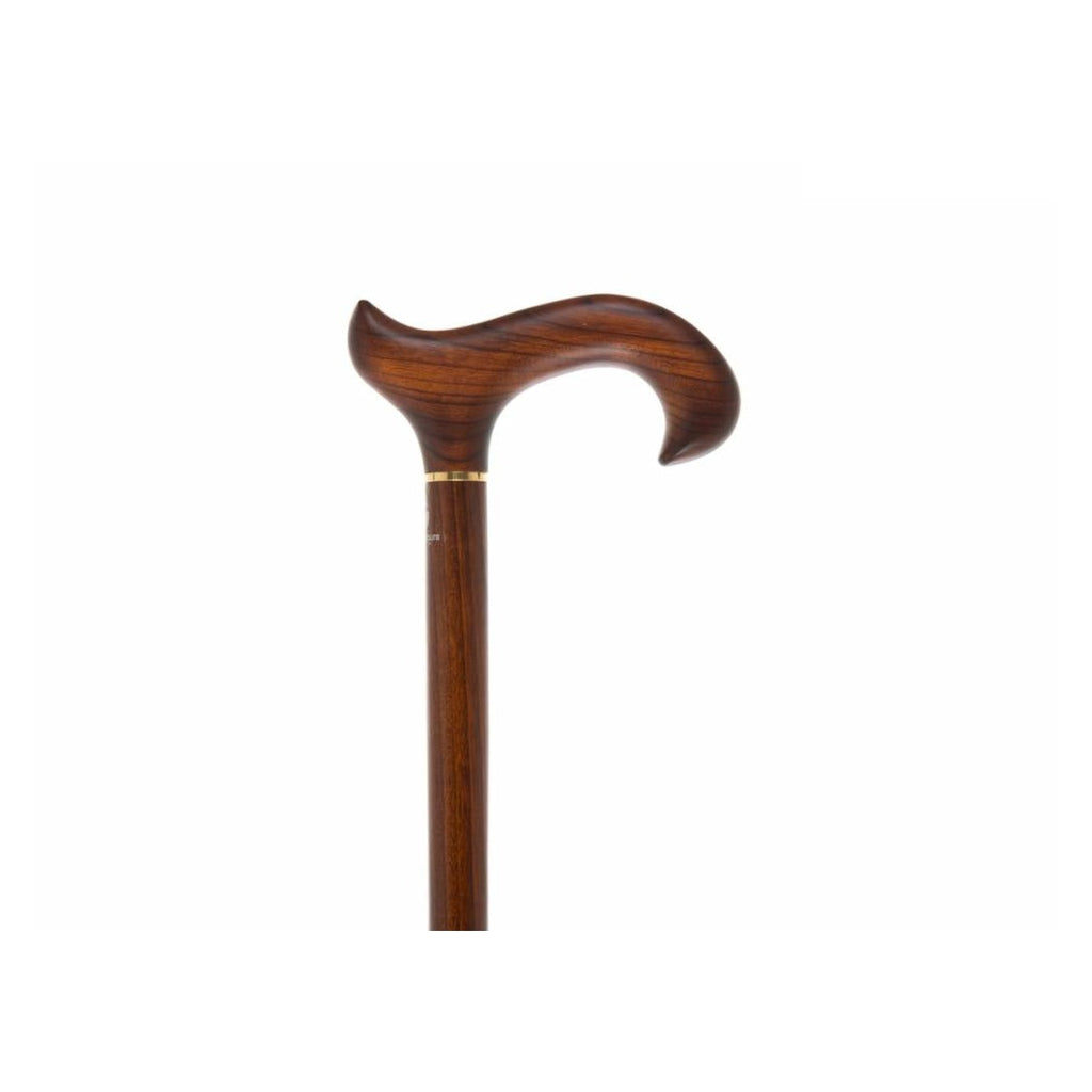 Cherry Wood Shaft with Derby Handle and Brass Collar
