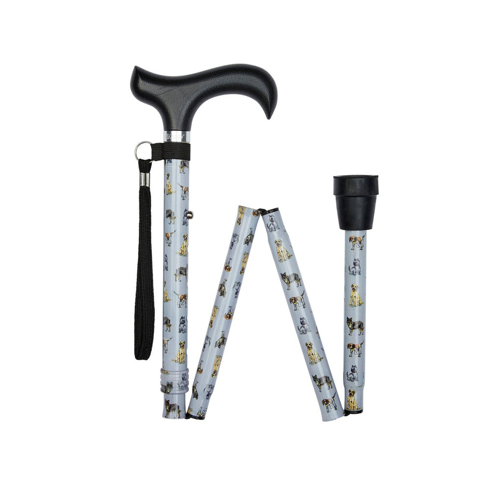 Dogs Pattern Folding Stick