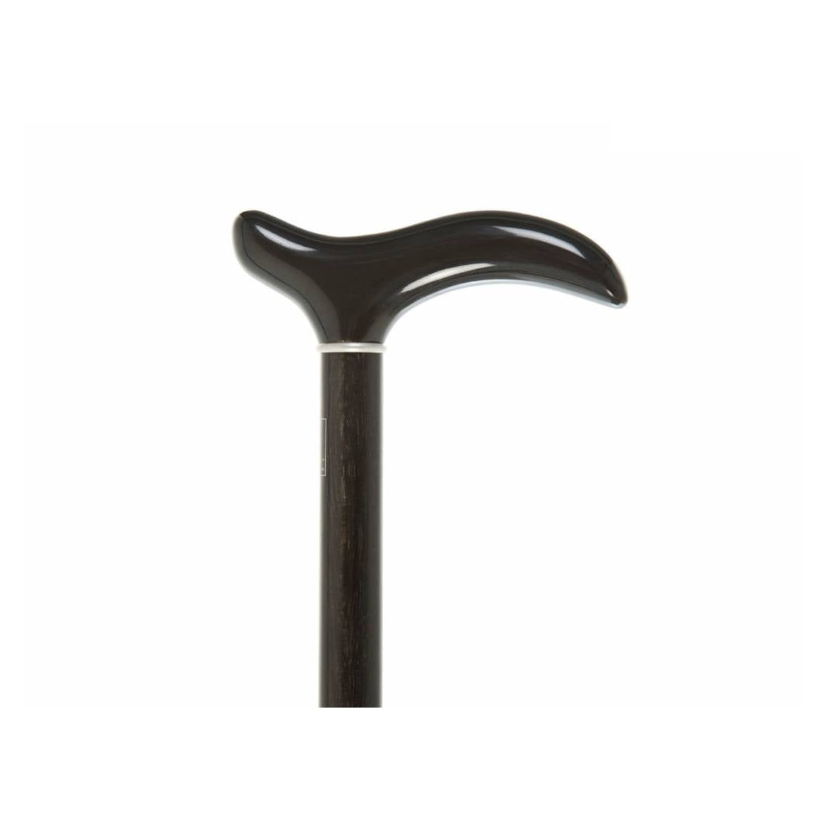 Ebony Shaft with Black Horn Derby Handle