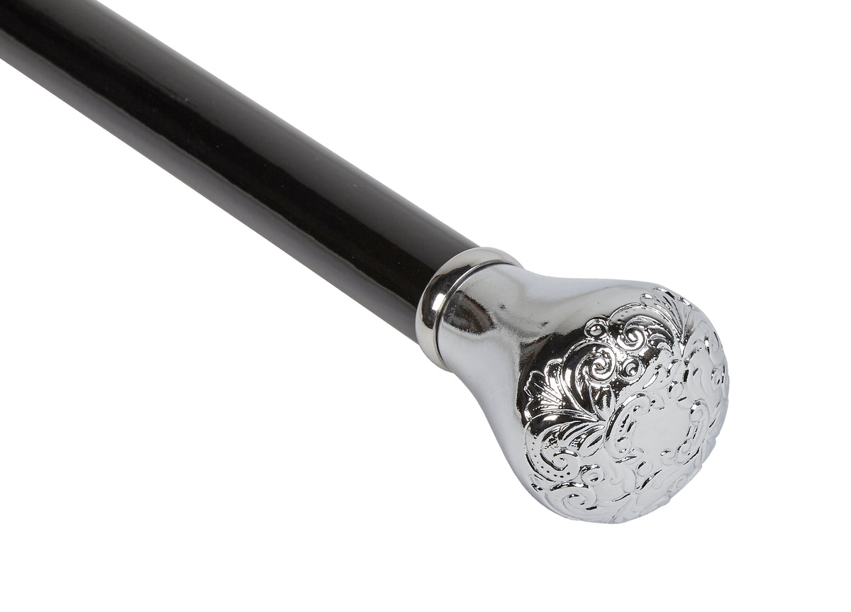 Embossed Knob Handle Dress Cane