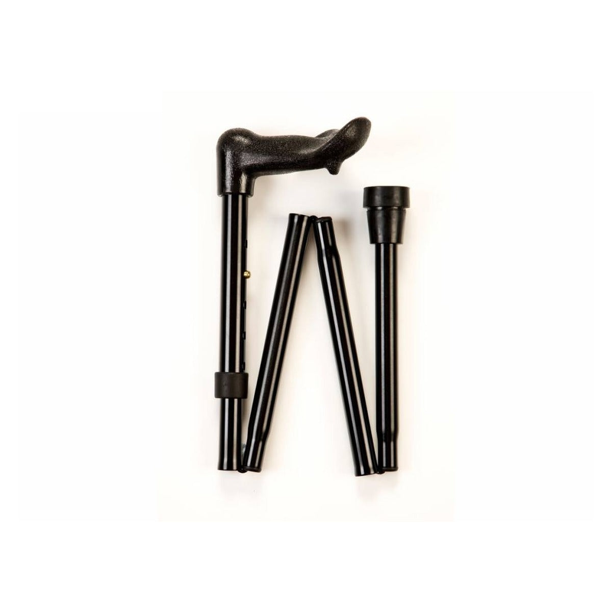 Ergonomic Handle Black Folding Stick
