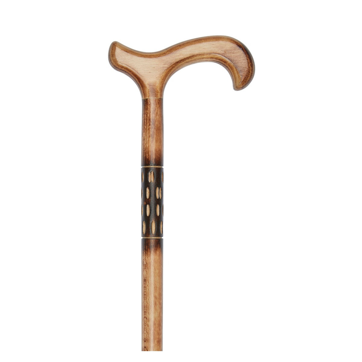 Etched & Scorched Derby Handle Stick