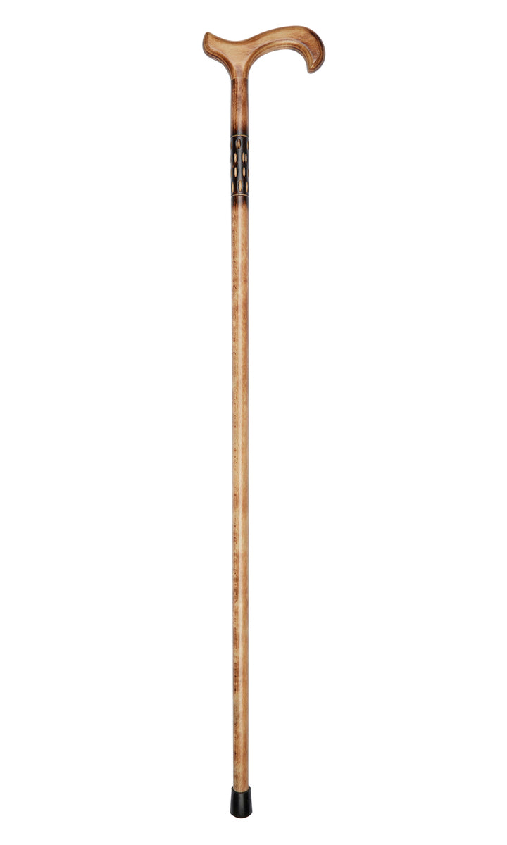 Etched & Scorched Derby Handle Stick